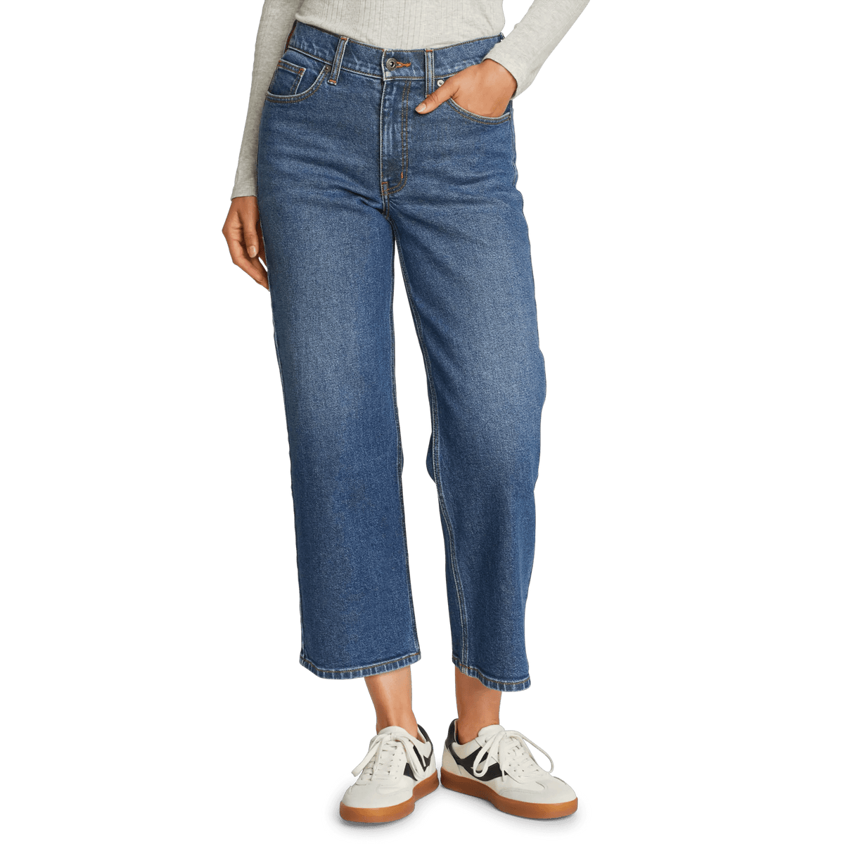 Women's Authentic Everyday High-Rise Cropped Jeans
