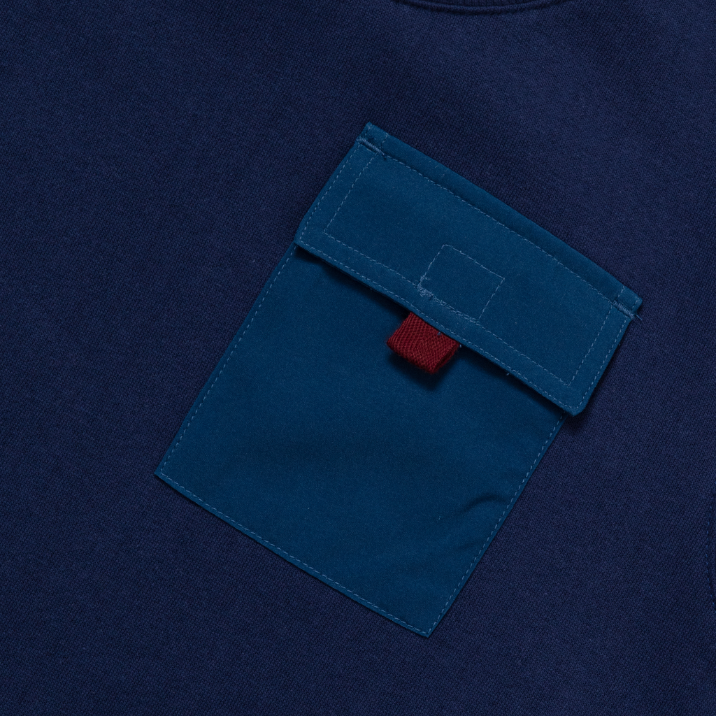 Boys Camp Fleece Pocket Crewneck