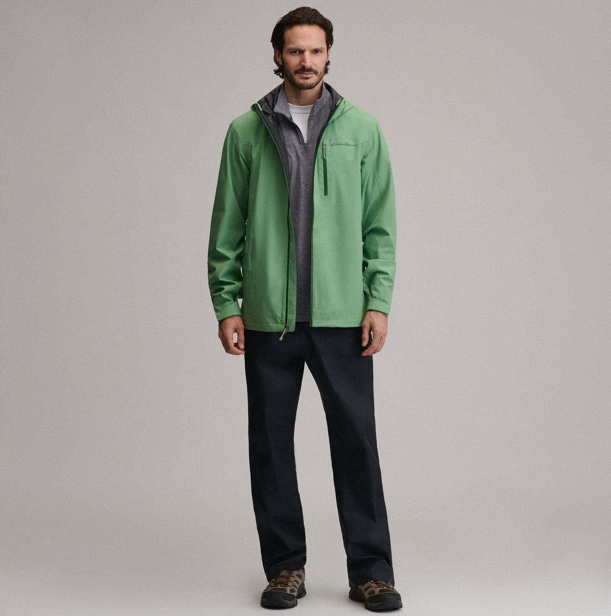 Men's Cloud Cap Waterproof Stretch Hooded Rain Jacket